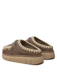 Mou Kapcie Bounce Clog Metal Logo FW531001A Brązowy. Kolor: brązowy. Materiał: skóra #5