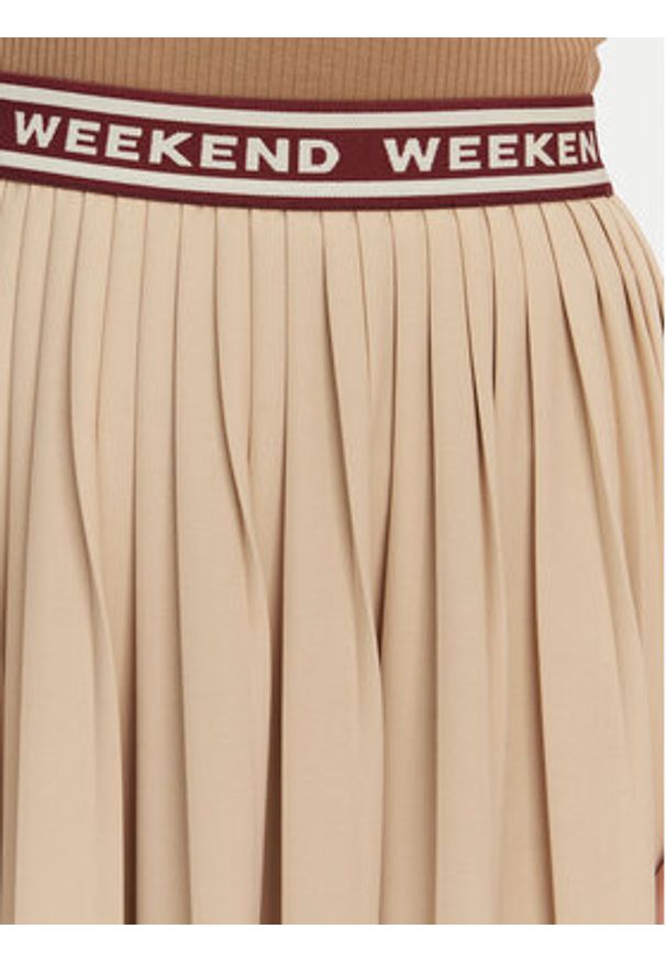 Weekend Max Mara Spódnica plisowana Bleu 2515771031 Beżowy Regular Fit. Kolor: beżowy. Materiał: syntetyk
