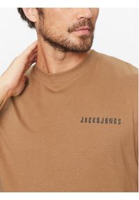 Jack & Jones - Jack&Jones T-Shirt 12235135 Beżowy Relaxed Fit. Kolor: beżowy. Materiał: bawełna #5