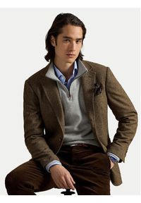 Polo Ralph Lauren Sweter 7,10672E+11 Szary Regular Fit. Typ kołnierza: polo. Kolor: szary. Materiał: bawełna #6