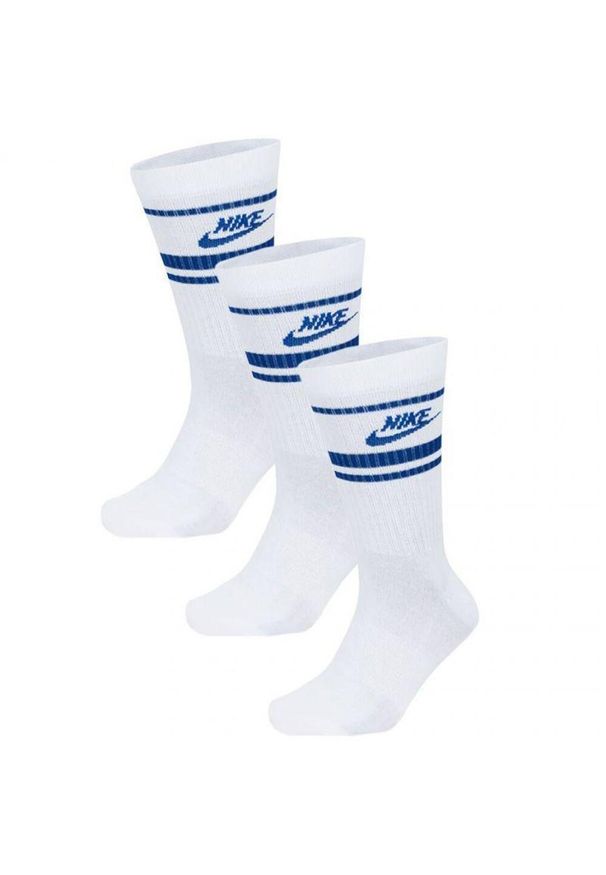 Nike - Skarpety Unisex Dla Dorosłych Sportswear Essential DriFIT Everyday Crew (zestaw. Kolor: niebieski, wielokolorowy, biały. Sport: turystyka piesza