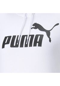 Puma - Damska bluza z kapturem z logo Essentials PUMA White. Typ kołnierza: kaptur. Kolor: wielokolorowy, czarny, biały