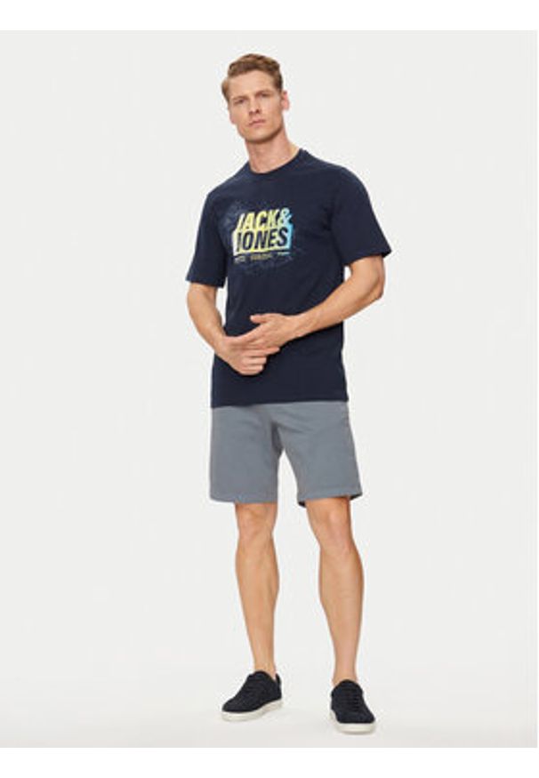 Jack & Jones Szorty materiałowe Harlow 12252966 Szary Tapered Fit. Kolor: szary. Materiał: bawełna