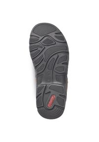 Komfortowe sandały męskie na rzepy brązowe Rieker 26156-25. Zapięcie: rzepy. Kolor: brązowy #10