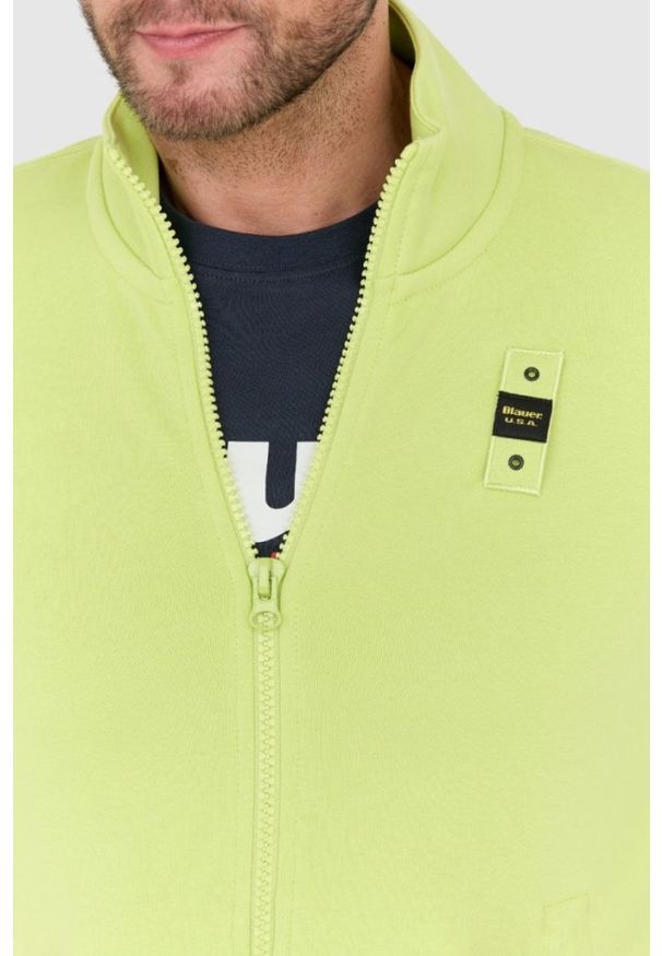 Blauer USA - BLAUER Zielona rozpinana bluza. Kolor: zielony