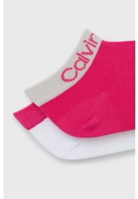 Calvin Klein Skarpetki (2-pack) damskie kolor różowy. Kolor: różowy