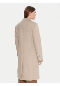BOSS Płaszcz wełniany Classin 50548371 Beżowy Regular Fit. Kolor: beżowy. Materiał: wełna #5