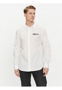 Armani Exchange Koszula 3DZC26 ZNXLZ 1116 Biały Slim Fit. Kolor: biały. Materiał: bawełna #1
