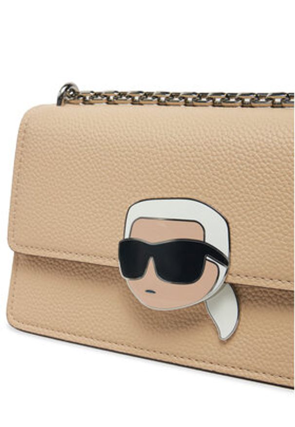 Karl Lagerfeld - KARL LAGERFELD Torebka A1W30498 Beżowy. Kolor: beżowy. Materiał: skórzane