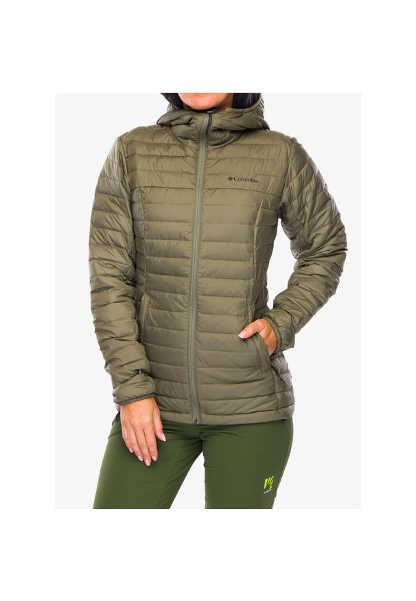 columbia - Kurtka ocieplana damska Columbia Silver Falls II Hooded Jacket. Kolor: zielony. Sport: turystyka piesza