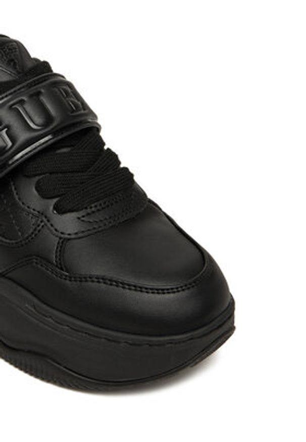 Guess Sneakersy FLFHNN ELE12 Czarny. Kolor: czarny. Materiał: skóra