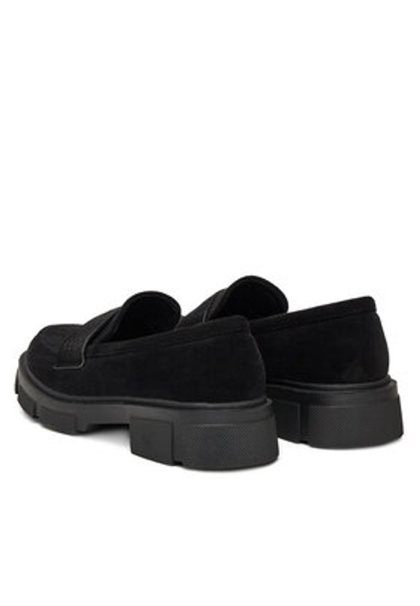 DeeZee Loafersy LZP01 Czarny. Kolor: czarny. Materiał: materiał