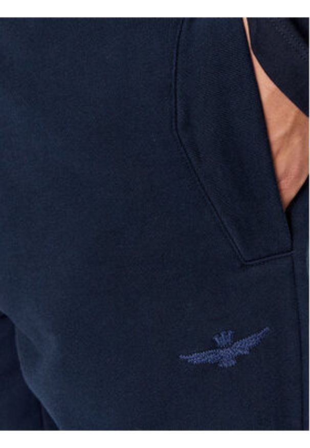 Aeronautica Militare Spodnie dresowe 232PF892F511 Granatowy Regular Fit. Kolor: niebieski. Materiał: bawełna