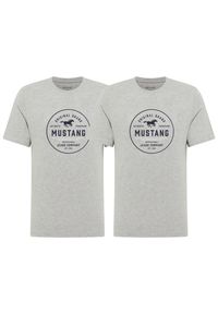 2 - PAK T-Shirt Mustang Style Alex Mid Grey Mélange 1017334 4140. Materiał: denim, bawełna, materiał, wiskoza. Wzór: melanż. Sezon: lato. Styl: klasyczny #1