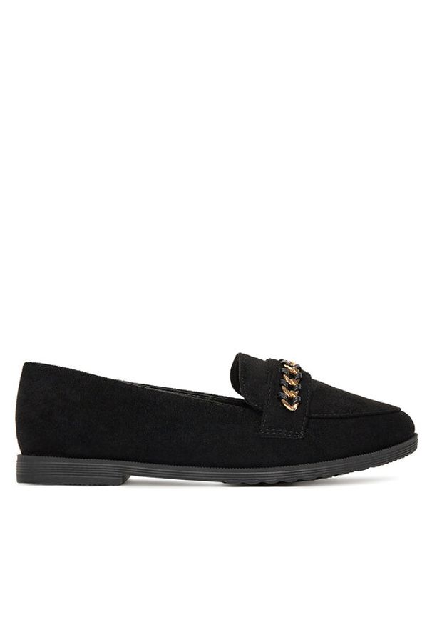 DeeZee Loafersy XWH5-5 Czarny. Kolor: czarny. Materiał: materiał