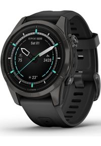 GARMIN - Zegarek sportowy Garmin Epix Pro Gen 2 Sapphire Czarny (010-02802-15). Kolor: czarny. Styl: sportowy