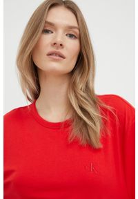 Calvin Klein Underwear piżama damska kolor czerwony bawełniana. Kolor: czerwony. Materiał: bawełna. Długość: krótkie #2