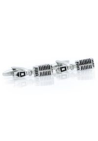 Modini - Srebrne spinki do mankietów - mikrofony A271. Kolor: srebrny #1