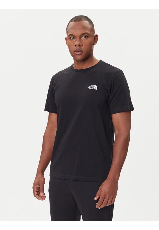 The North Face T-Shirt Half Dome Photo NF0A8EE9 Czarny Regular Fit. Kolor: czarny. Materiał: bawełna