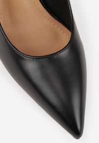 Born2be - Czarne Czółenka na Szpilce z Zapięciem na Sprzączkę Zinavea. Wysokość cholewki: za kolano. Zapięcie: sprzączka. Kolor: czarny. Obcas: na szpilce. Styl: klasyczny, elegancki #7