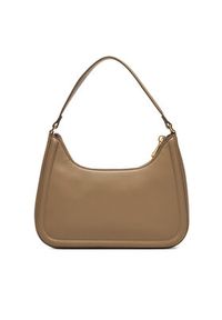 Calvin Klein Torebka Bold Ck Small Shoulder Bag LV04F3230G Beżowy. Kolor: beżowy. Materiał: skórzane #5