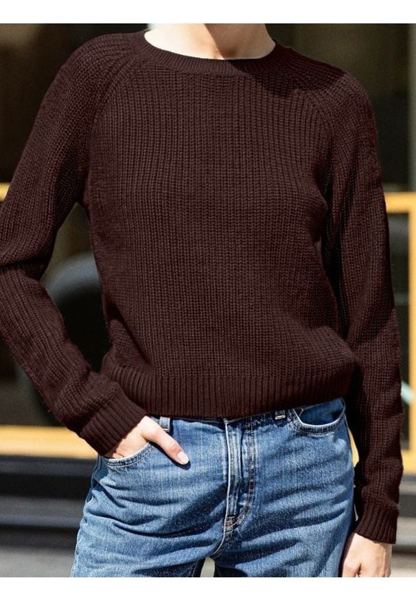 Sinsay - Basic sweter z długimi rękawami - czerwony. Kolor: czerwony. Długość rękawa: długi rękaw. Długość: długie