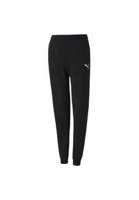 Puma - Spodnie Do Joggingu Dziecięce Team Goal. Kolor: czarny. Sport: bieganie