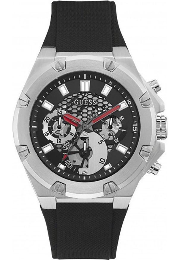 Zegarek Guess Zegarek męski Guess GW0334G1 czarny. Kolor: czarny