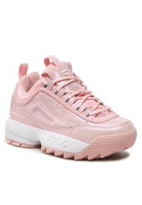 Sneakersy Fila Disruptor F Kids FFK0077.40036 Silver Pink. Kolor: różowy. Materiał: skóra #1