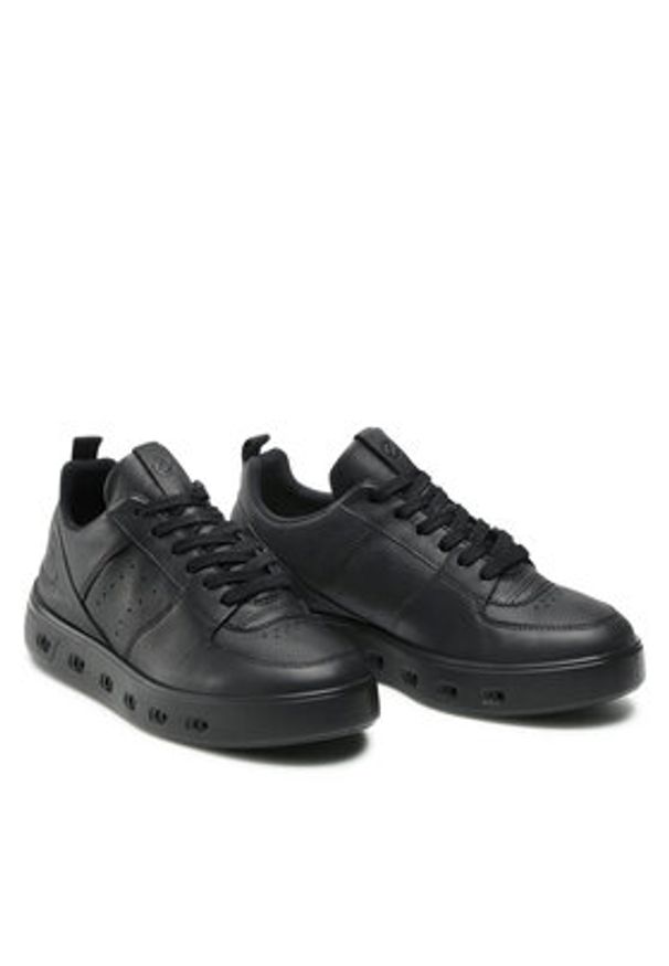 ecco - ECCO Sneakersy Street 720 W GORE-TEX 20971301001 Czarny. Kolor: czarny. Materiał: skóra. Technologia: Gore-Tex