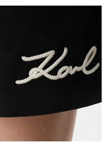 Karl Lagerfeld - KARL LAGERFELD Szorty sportowe B2W10124 Czarny Regular Fit. Kolor: czarny. Materiał: bawełna #2