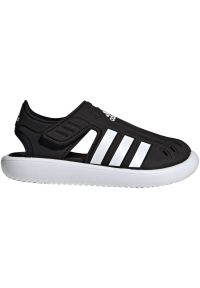 Adidas - Sandały adidas Closed-Toe Summer Water GW0384 czarne. Zapięcie: pasek. Kolor: czarny. Wzór: paski. Sezon: lato #1
