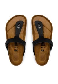 Birkenstock Japonki Gizeh 043691 Czarny. Kolor: czarny. Materiał: skóra #1