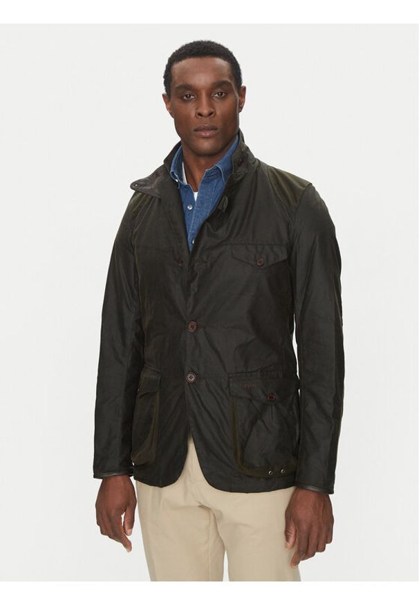 Barbour Kurtka przejściowa Beacon MWX0007OL71 Brązowy Slim Fit. Kolor: brązowy. Materiał: bawełna