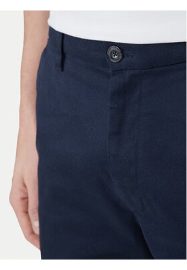 Calvin Klein Szorty materiałowe LV04LF601G Granatowy Regular Fit. Kolor: niebieski. Materiał: bawełna