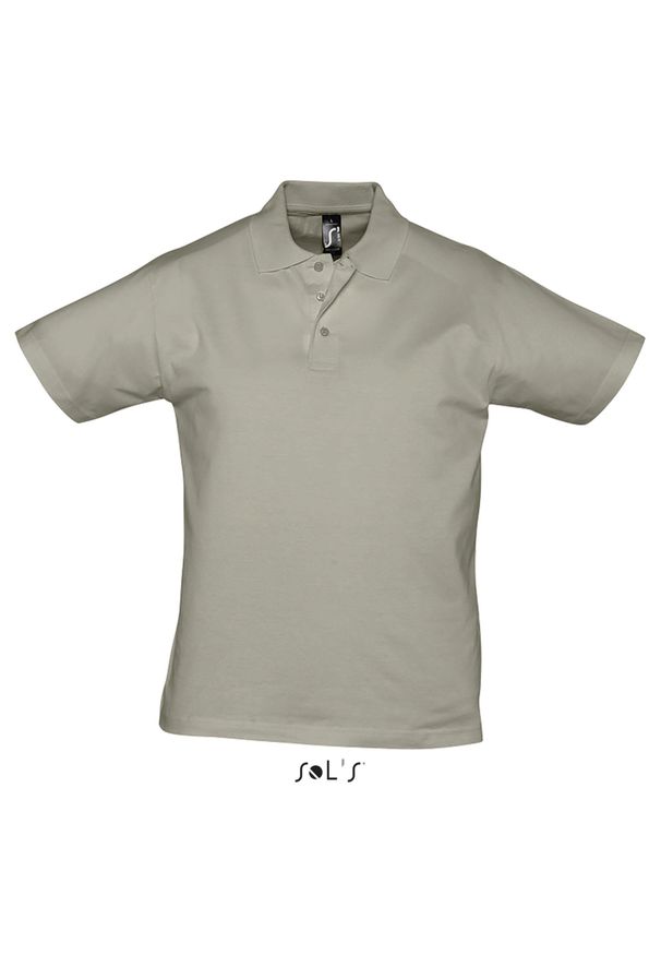 SOL'S - Polo Sol's Prescott. Okazja: na co dzień. Typ kołnierza: polo. Kolor: szary. Styl: casual