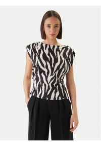 Morgan Bluzka 261-DCLAMY Czarny Regular Fit. Kolor: czarny. Materiał: syntetyk #1