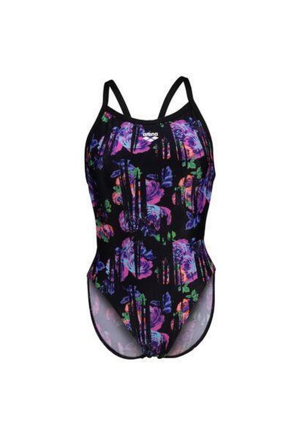 Damski kostium kąpielowy 1-częściowy Arena Xcro. Kolor: wielokolorowy, niebieski, fioletowy, różowy