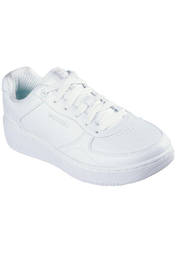 skechers - Adidasy Skechers Sport Court 2.0 - Core Essent, Kobiety. Kolor: biały. Materiał: skóra ekologiczna, materiał. Model: Skechers Sport. Sport: turystyka piesza