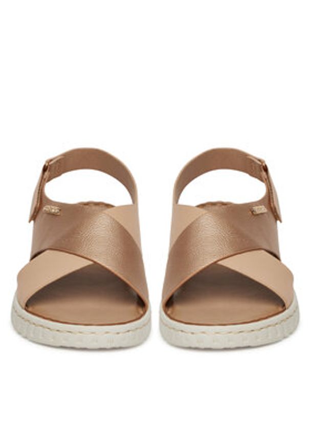 Go Soft Sandały LA3T9143-8 Złoty. Kolor: złoty. Materiał: syntetyk, materiał