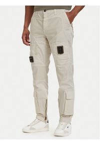Aeronautica Militare Spodnie cargo Iconic Anti-G 261PA1387UCT01493 Beżowy Regular Fit. Kolor: beżowy. Materiał: bawełna #1