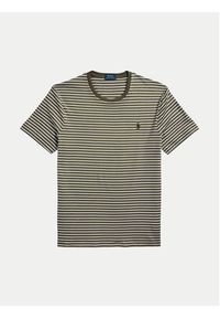 Polo Ralph Lauren T-Shirt 710961128001 Brązowy Custom Fit. Typ kołnierza: polo. Kolor: brązowy. Materiał: bawełna