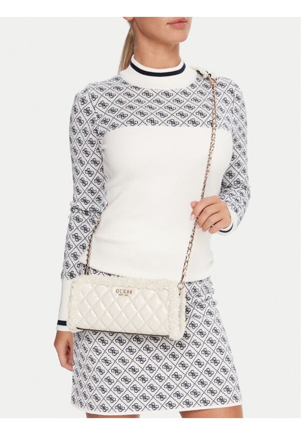 Guess Torebka Cristi Mini HWTG81 39720 Écru. Materiał: skórzane