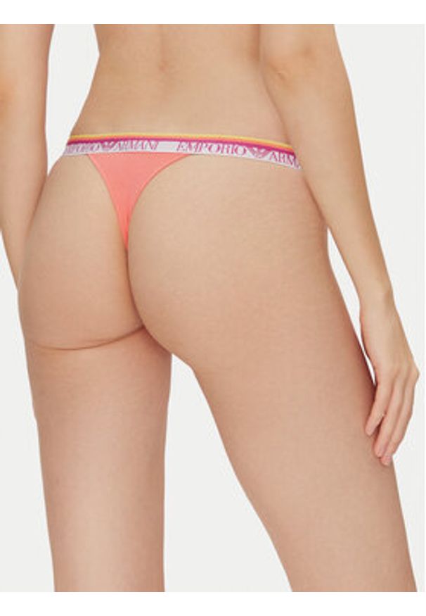 Emporio Armani Underwear Komplet 2 par stringów EW000405 AF10883 M4008 Różowy. Kolor: różowy. Materiał: bawełna