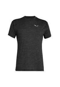 Salewa - Koszulka trekkingowa męska Puez Melange Dry Ss Tee. Kolor: czarny