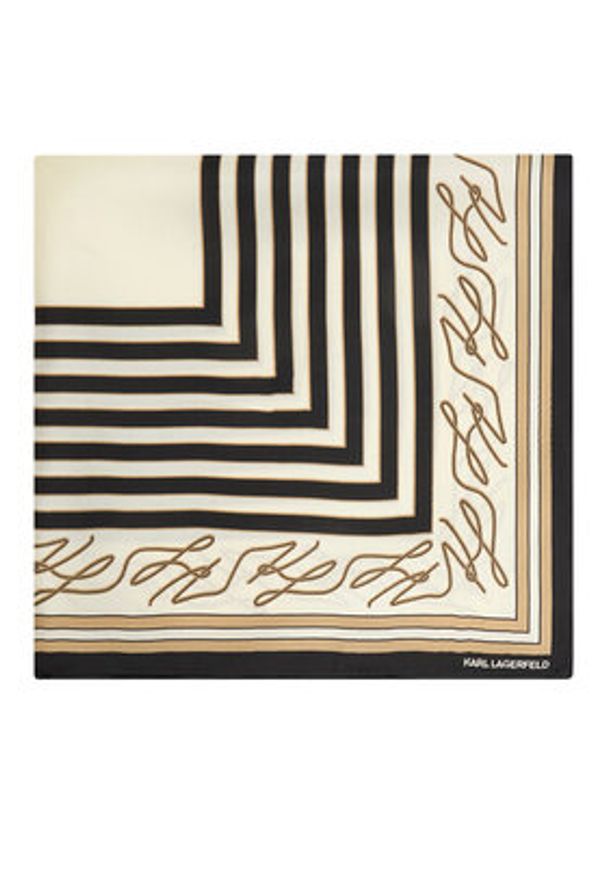 Karl Lagerfeld - KARL LAGERFELD Apaszka B2W33047 Beżowy jasny. Kolor: beżowy. Materiał: jedwab