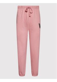 Vans Spodnie dresowe Vendor VN0A7RMT Różowy Regular Fit. Kolor: różowy. Materiał: bawełna, dresówka #4