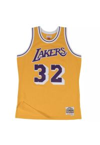 Mitchell & Ness - Koszulka Nba Los Angeles Lakers Magic Johnson. Kolor: wielokolorowy, żółty. Sport: koszykówka #1