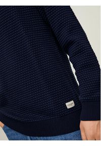 Jack & Jones - Jack&Jones Sweter 12212816 Granatowy Regular Fit. Kolor: niebieski. Materiał: bawełna