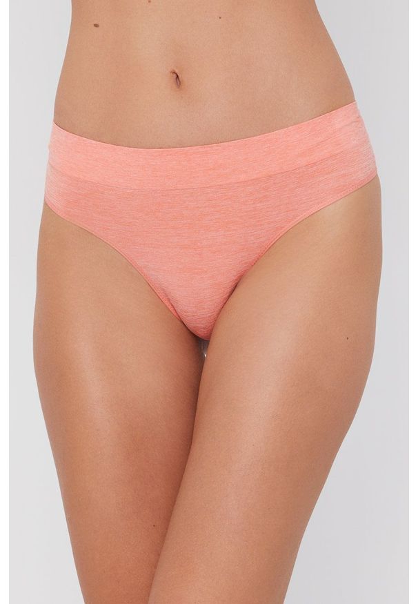 DKNY - Dkny - Stringi. Kolor: pomarańczowy